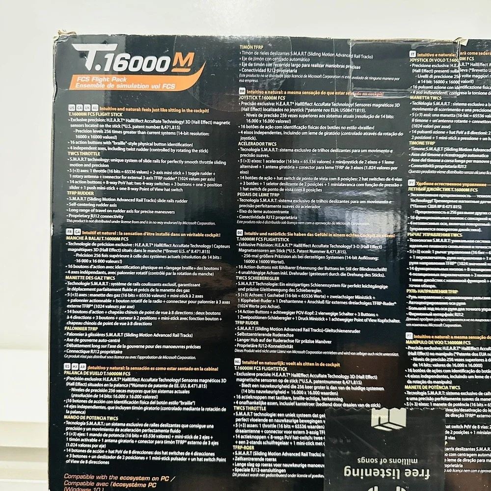 New damaged box Thrustmaster T.16000M FCS Flight Pack 2960782